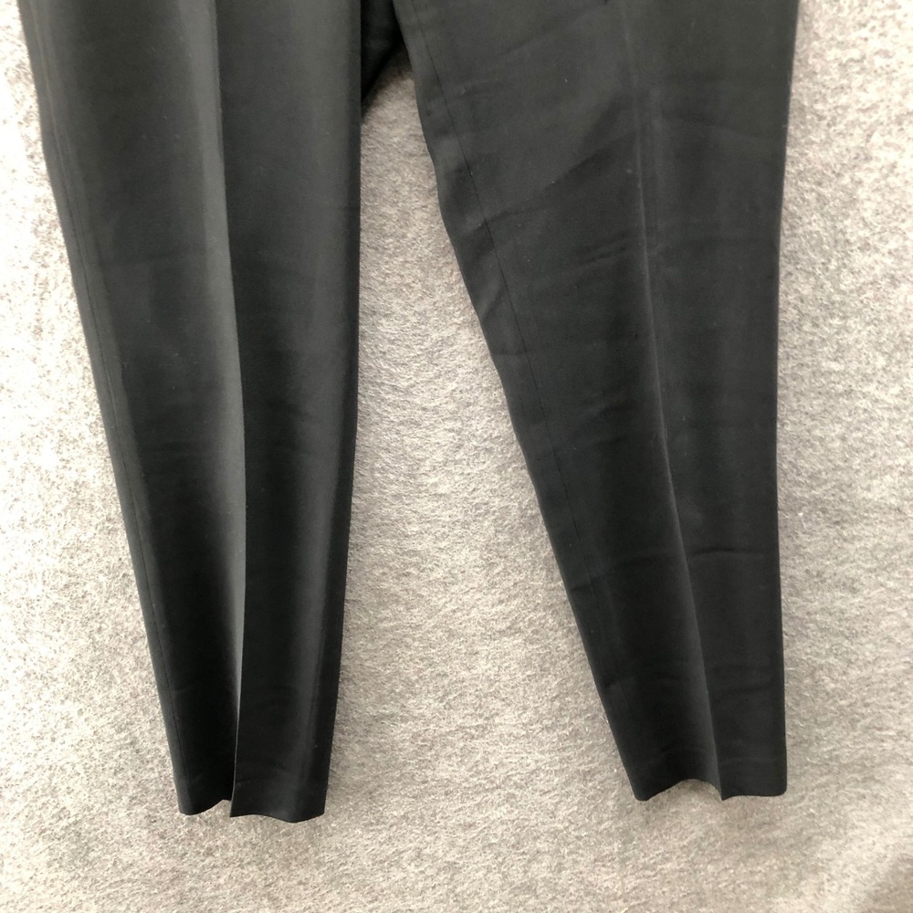 Theory Testra 2B Modern Crepe Dress Pants Womens 00 Black Slim Straight Ankle - Picture 4 of 10